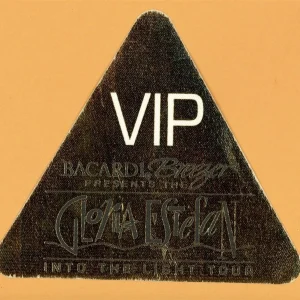 Gloria Estefan 1991 Into The Light Concert Tour VIP Backstage Pass - GOLD