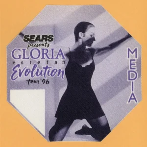 Gloria Estefan 1996 Evolution Concert Tour MEDIA Backstage Pass