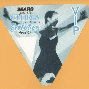 Gloria Estefan 1996 Evolution Concert Tour VIP Backstage Pass