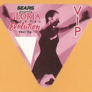 Gloria Estefan 1996 Evolution Concert Tour VIP Backstage Pass