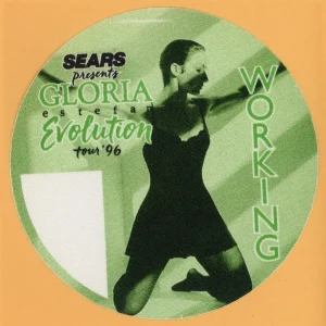 Gloria Estefan 1996 Evolution Concert Tour WORKING Backstage Pass