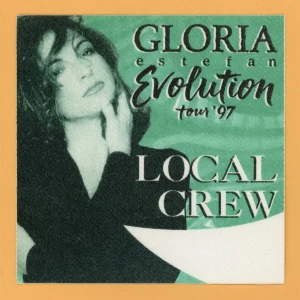 Gloria Estefan 1997 Evolution Concert Tour CREW Backstage Pass