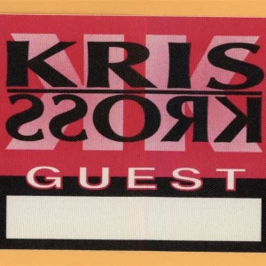 Kriss Kross 1992 Totally Krossed Out Concert Tour GUEST Backstage Pass