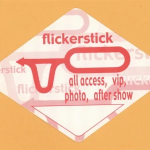 Flickerstick 1997 Chloroform the One You Love Concert Tour Backstage Pass