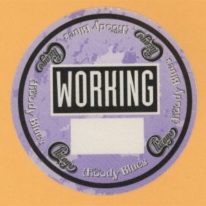 Chicago 1992 The Moody Blues Concert Tour WORKING Backstage Pass