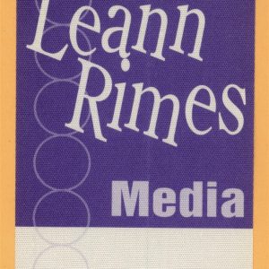 Leann Rimes 1999 Concert Tour MEDIA Backstage Pass