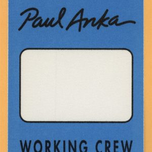 Paul Anka 1999 Concert Tour WORKING Backstage Pass