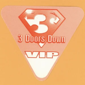 3 Doors Down 2000 Tour VIP Backstage Pass