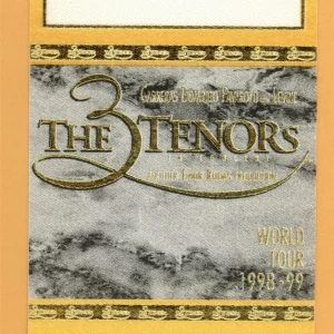 3 Tenors 1998 Luciano Pavarotti Concert Tour ORGANIZATION Backstage Pass