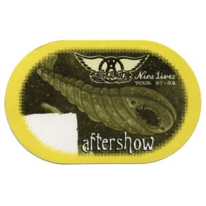 Aerosmith 1997 Nine Lives Concert Tour After Show Backstage Pass