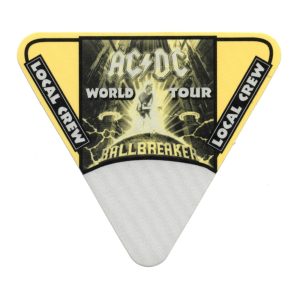AC/DC 1996 Ballbreaker Concert Tour Local Crew Backstage Pass