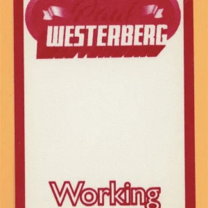 Paul Westerberg 2002 The Replacements Concert Tour WORKING Backstage Pass