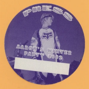 Aaron Carter 2002 Rap & Retro Concert Tour PRESS Backstage Pass