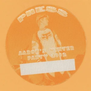 Aaron Carter 2002 Rap & Retro Concert Tour PRESS Backstage Pass