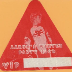 Aaron Carter 2002 Rap & Retro Concert Tour VIP Backstage Pass