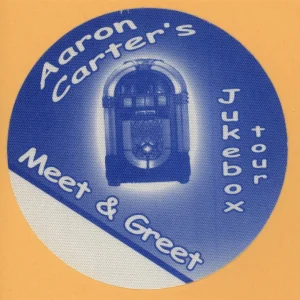 Aaron Carter 2003 Rap & Retro Concert Tour WORKING Backstage Pass