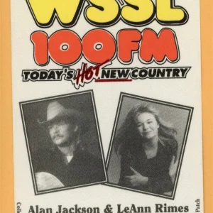 Alan Jackson 1997 LeAnn Rimes Concert Tour VIP Backstage Pass