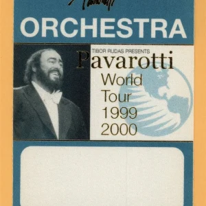 Pavarotti 1999 Concert Tour ORCHESTRA Backstage Pass