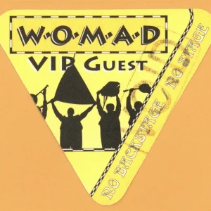 Peter Gabriel 1993 Midnight Oil Womad Arts Concert Tour VIP Backstage Pass