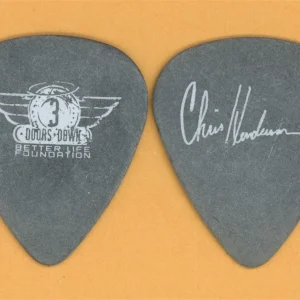 3 Doors Down Chris Henderson Vintage Guitar Pick - 2005 Seventeen Days Tour
