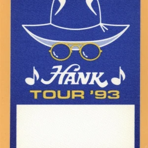 Hank Williams Jr. 1993 Maverick Concert Tour Backstage Pass