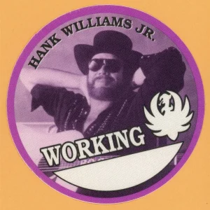 Hank Williams Jr. 2000 I'm One of You Concert Tour WORKING Backstage Pass