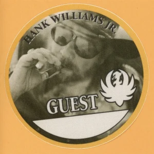 Hank Williams Jr. 2002 Almeria Club Concert Tour GUEST Backstage Pass