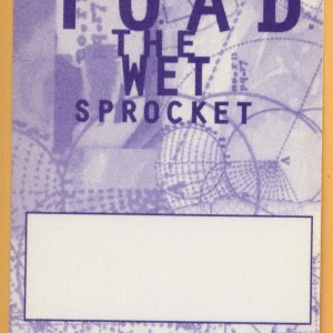Toad The Wet Sprocket 1997 Coil Concert Tour WORKING Backstage Pass