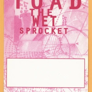 Toad The Wet Sprocket 1997 Coil Concert Tour WORKING Backstage Pass