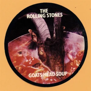 Rolling Stones 1973 Goats Head Soup Concert Tour PROMO STICKER Backstage Pass