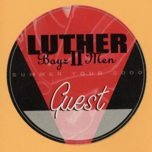 Luther Vandross w/ Boyz II Men 2000 Concert Tour GUEST Backstage Pass