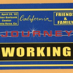 Journey 2002 Arrival Concert Tour Working Backstage Pass