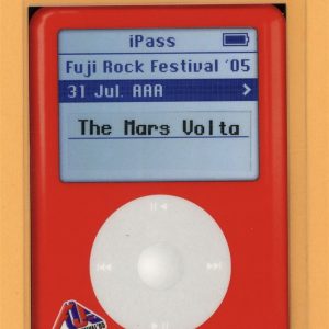 The Mars Volta 2005 Fuji Rock Festival Tour AA Laminated Backstage Pass