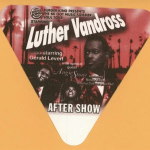 Luther Vandross 2005 w/ Michelle Williams Concert Tour AFTER SHOW Backstage Pass