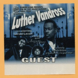 Luther Vandross 2005 w/ Michelle Williams Concert Tour GUEST Backstage Pass