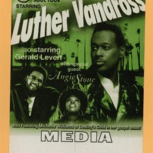 Luther Vandross 2005 w/ Michelle Williams Concert Tour MEDIA Backstage Pass