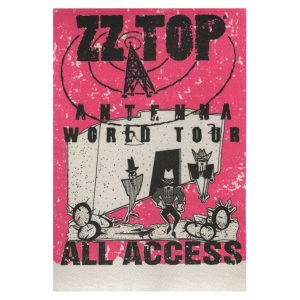 ZZ Top 1994 Antenna Concert Tour All Access Backstage Pass