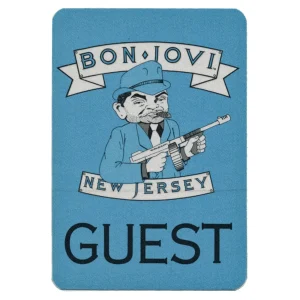 Bon Jovi 1988 New Jersey Concert Tour Guest Backstage Pass
