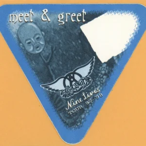 Aerosmith 1997 Nine Lives Concert Tour Meet & Greet Backstage Pass