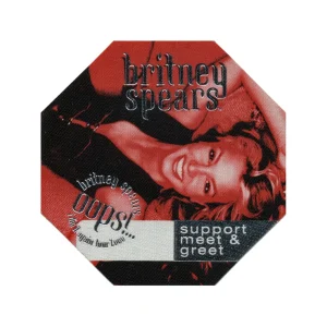 Britney Spears 2000 Oops!... I Did It Again Concert Tour Support Backstage Pass