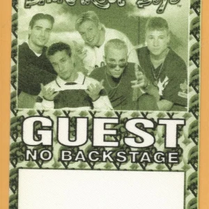 Backstreet Boys 1998 Backstreet's Back Concert Tour Guest Backstage Pass