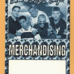 Backstreet Boys 1998 Backstreet's Back Concert Tour Merch Backstage Pass