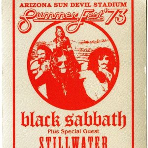 Black Sabbath 2000 Almost Famous Concert Tour Film Prop Backstage Pass