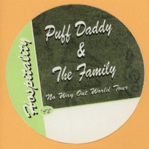 Puff Daddy & Family 1998 No Way Out Concert Tour HOSP Backstage Pass