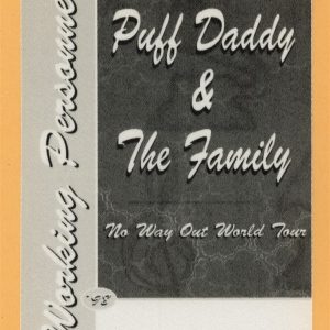 Puff Daddy & Family 1998 No Way Out Concert Tour WORKING Backstage Pass