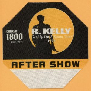 R. Kelly 1999 Get Up On A Room Concert Tour AFTER SHOW Backstage Pass