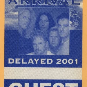 ASIA 2001 Arrival Concert Tour GUEST Backstage Pass