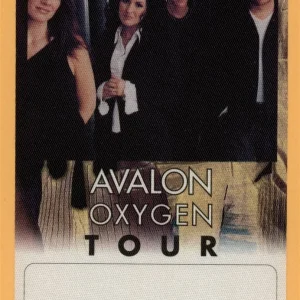 Avalon 2001 Oxygen Concert Tour Backstage Pass