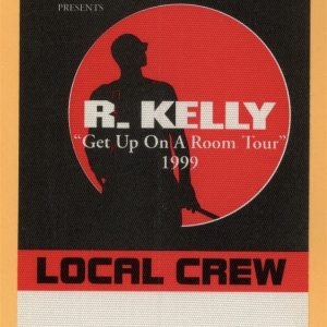 R. Kelly 1999 Get Up On A Room Concert Tour CREW Backstage Pass