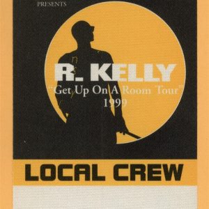 R. Kelly 1999 Get Up On A Room Concert Tour CREW Backstage Pass